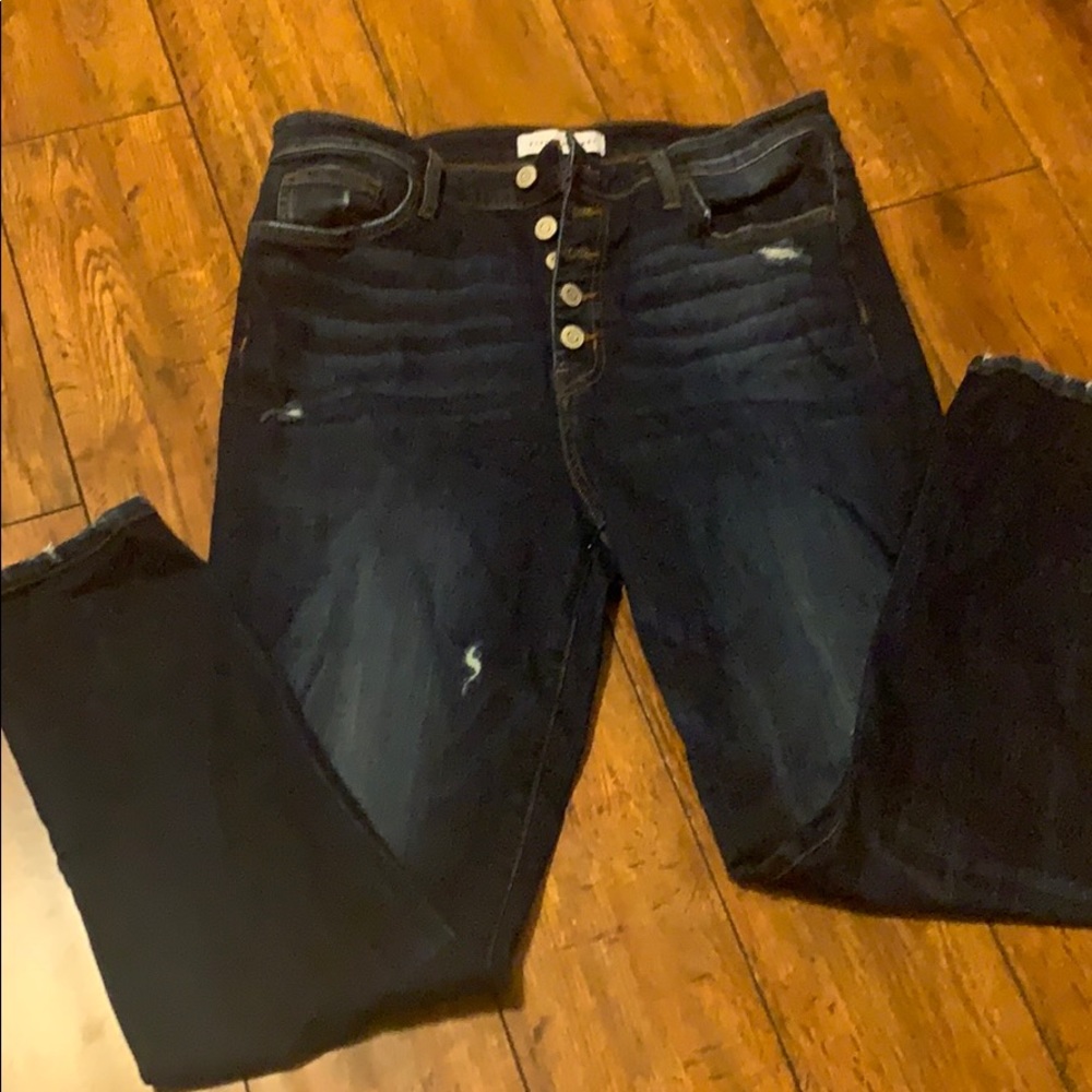 Flying monkey size 31 button fly dark jeans